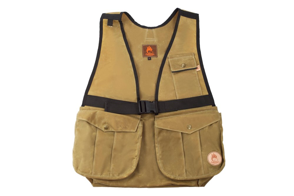 Firedog - Waxed Cotton Dummyweste Hunter Khaki hell