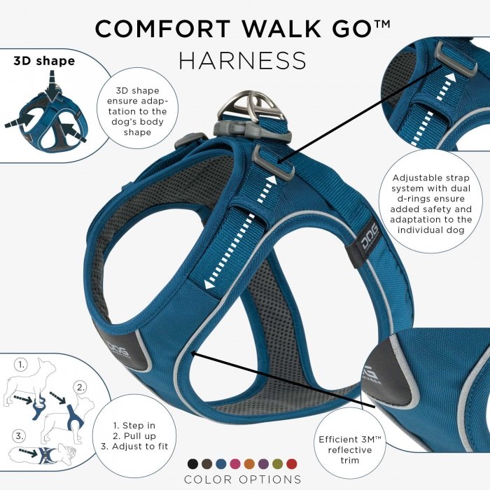 Comfort Walk Go Harness - Ocean Blue