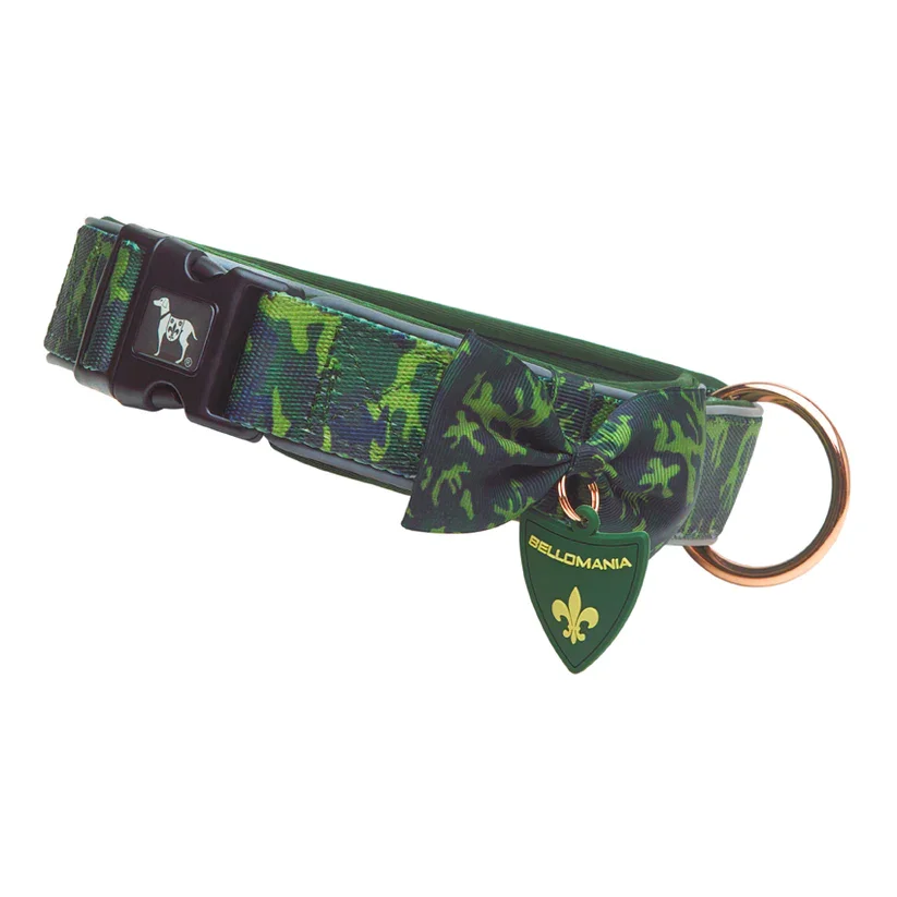 Neopren Halsband 'Lono' Camouflage Grün