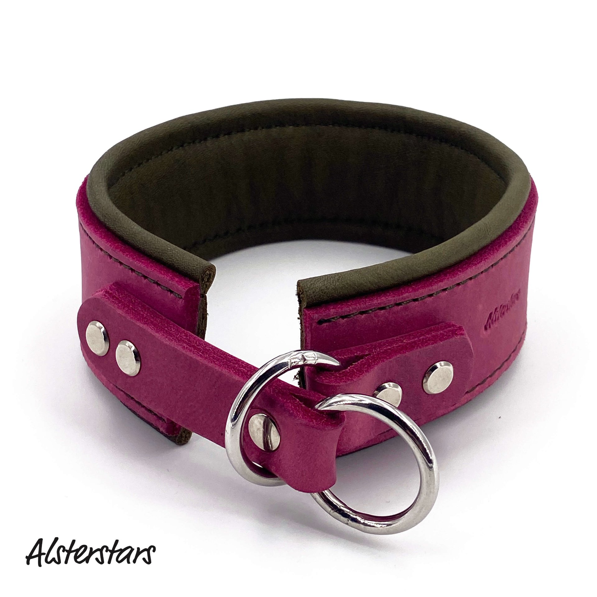 Alsterstars - Zugstopphalsband Pink meets Olive