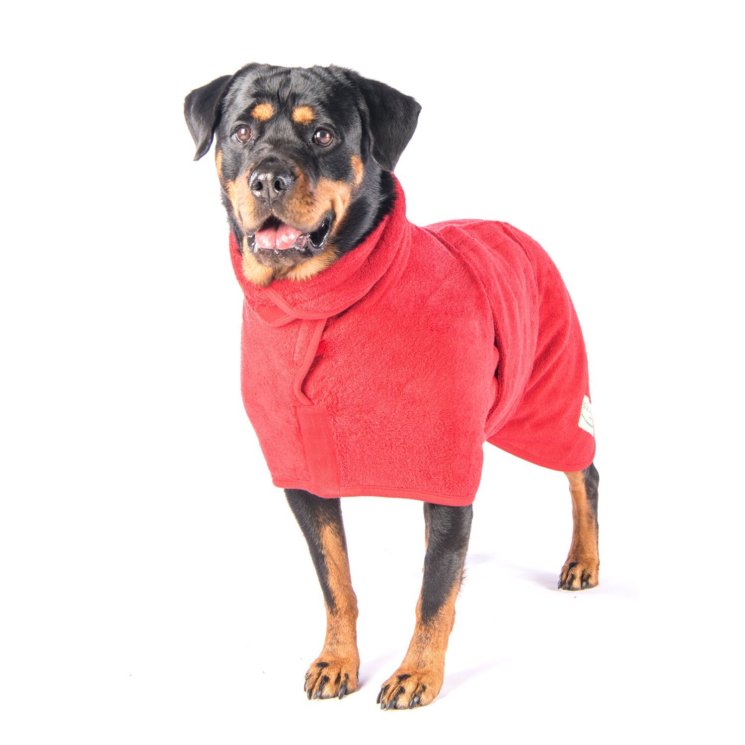 Ruff & Tumble - Hundebademantel Classic - Rot